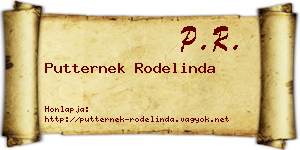 Putternek Rodelinda névjegykártya